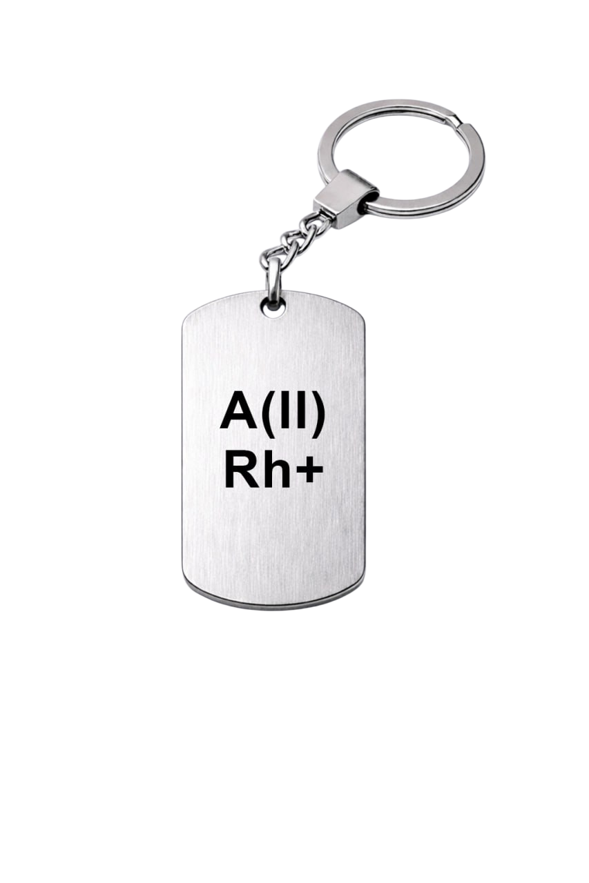 Армейский жетон с группой крови A(II) Rh+